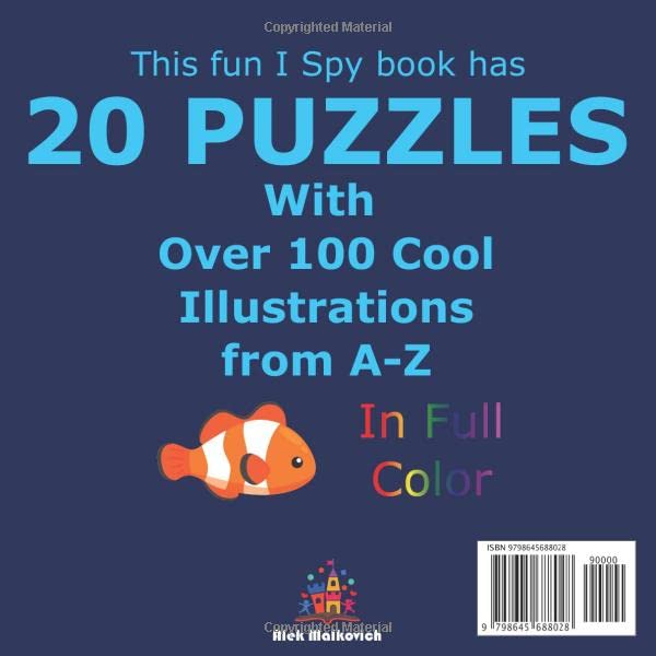 I Spy Ocean Animals: A Fun Guessing Game Picture Book for Kids Ages 2-5, Toddlers and Kindergartners ( Picture Puzzle Book for Kids ) (I Spy Books for Kids)